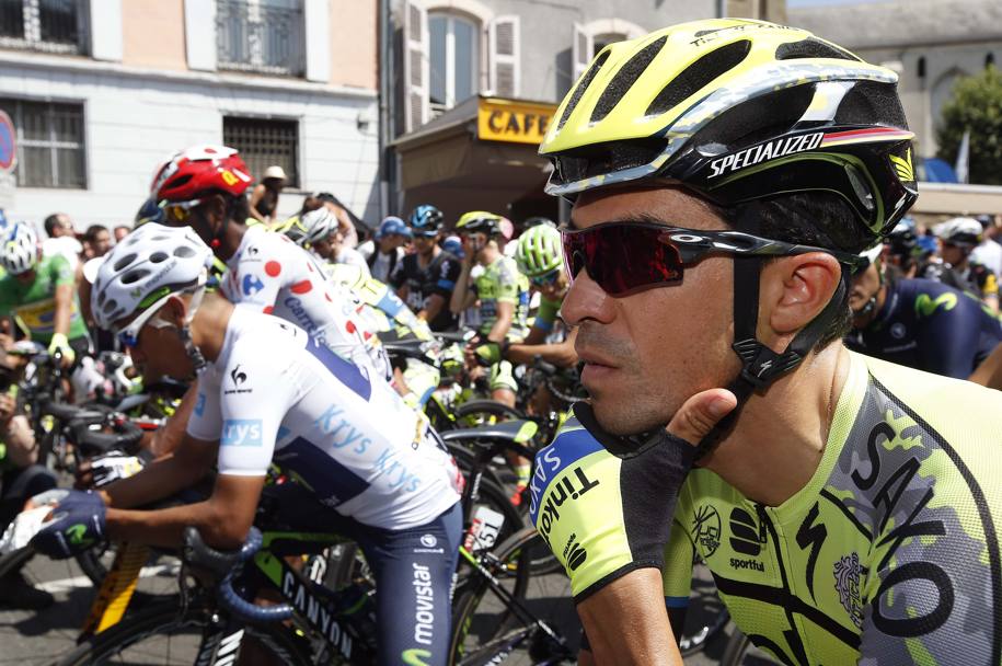 Alberto Contador pensoso a Tarbes. Reuters